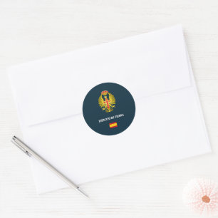 Ejercito de Tierra paspoort telefoonhoesje Ronde Sticker