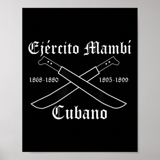 Ejercito Mambi Cubano: Cubaanse onafhankelijkheids Poster (Voorkant)