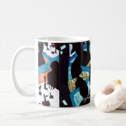 ejgoldguru - cedar bar show koffiemok (Met donut)