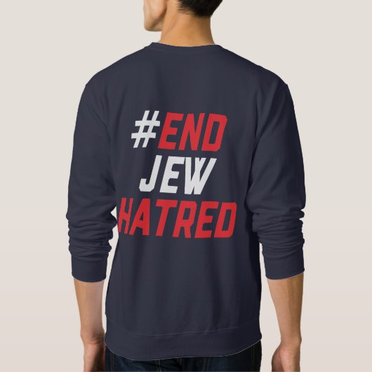 EJH Mannen Crewneck Sweatshirt in blauw (Achterkant)