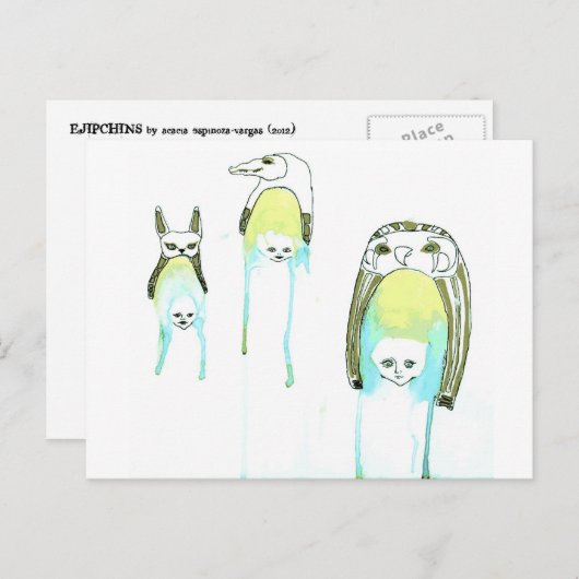 Ejipchins Briefkaart (Voorkant / Achterkant)