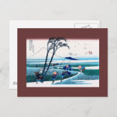 Ejiri in de provincie Suruga Hokusai Briefkaart (Voorkant / Achterkant)