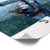 Ejiri in de provincie Suruga Hokusai Poster (Hoek)