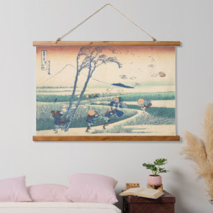 Ejiri in Suruga Hokusai Ukiyo-e Japanse kunst Hangend Wandkleed