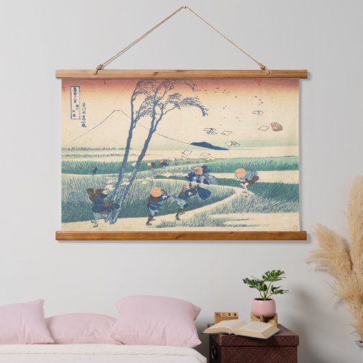 Ejiri in Suruga Hokusai Ukiyo-e Japanse kunst Hangend Wandkleed (Slaapkamer)