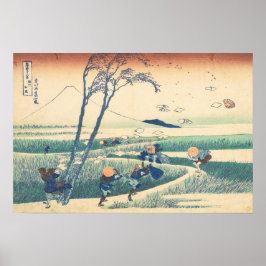 Ejiri in Suruga Hokusai Ukiyo-e Japanse kunst Poster