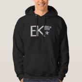 EK86 WHT-LOGO HOODIE (Voorkant)