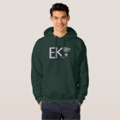 EK86 WHT-LOGO HOODIE (Voorkant volledig)