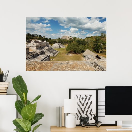 Ek-Balam archeologische site Poster (Thuiskantoor)