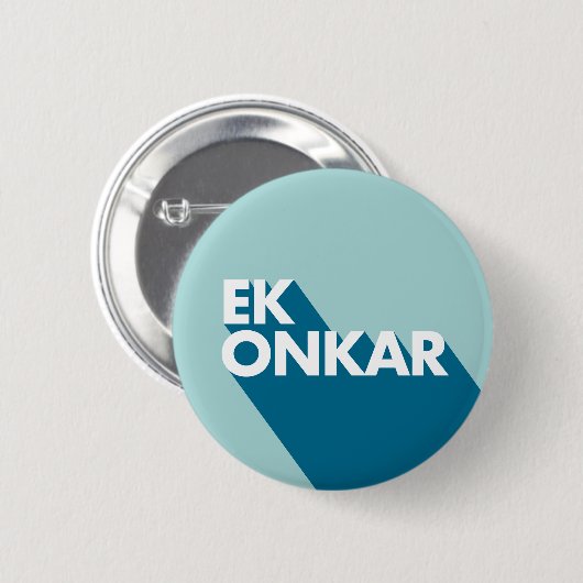 Ek Onkar Contemmodern SIkh Badge Ronde Button 5,7 Cm (Voorkant /achterkant)