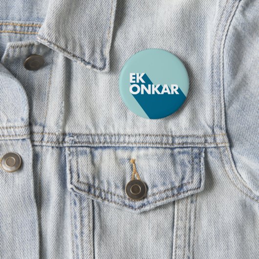 Ek Onkar Contemmodern SIkh Badge Ronde Button 5,7 Cm (In situ)