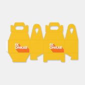 Ek Onkar Contemmodern SIkh Favor Box Bedankdoosjes (Uitgevouwen)