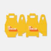 Ek Onkar Contemmodern SIkh Favor Box Bedankdoosjes (Uitgevouwen)