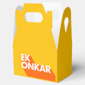 Ek Onkar Contemmodern SIkh Favor Box Bedankdoosjes (Geopend)