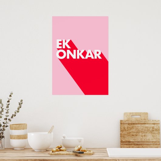 Ek Onkar Poster voor eigentijds ontwerp (Keuken)