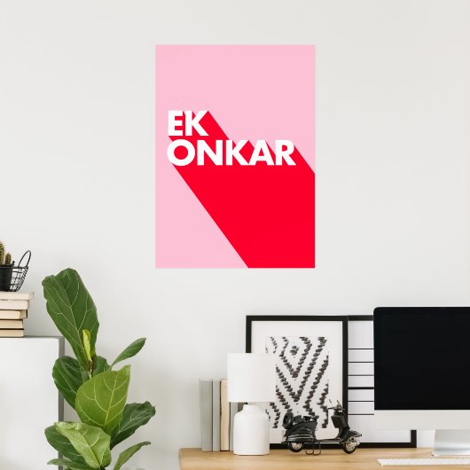 Ek Onkar Poster voor eigentijds ontwerp (Thuiskantoor)