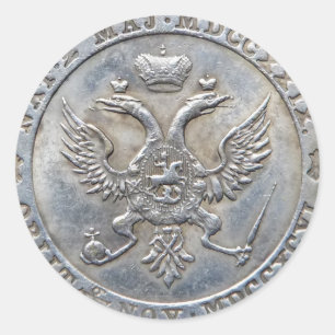 Ekaterine II, koningin Catherine II, Rusland Ronde Sticker