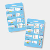 EKG-badge snelreferentie  Badge (Voor- en achterkant)