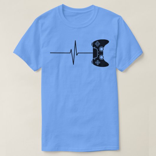 EKG-gamer met codecoder voor gaminggamer T-shirt (Design voorkant)