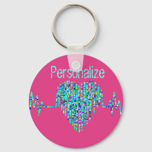 EKG-hartlijn Sleutelhanger