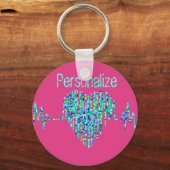 EKG-hartlijn Sleutelhanger (Voorkant)