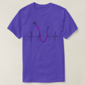 EKG Heartbeat Stethoscoop 1 T-shirt (Design voorkant)