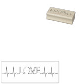 ekg - liefdesstempel rubberstempel (Gestempeld)