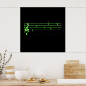 EKG Music Score Poster (Keuken)