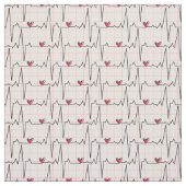 EKG Pset on White Stof (Swatch)