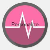 EKG roze sticker (Voorkant)