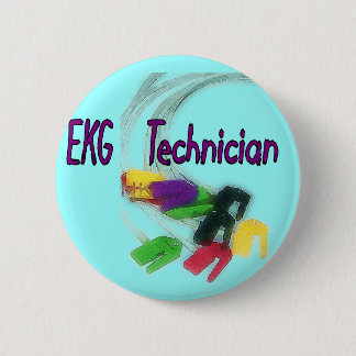EKG-technicus Gifts Ronde Button 5,7 Cm