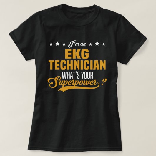 EKG-technicus T-shirt (Design voorkant)