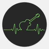 EKGuitar Ronde Sticker (Voorkant)