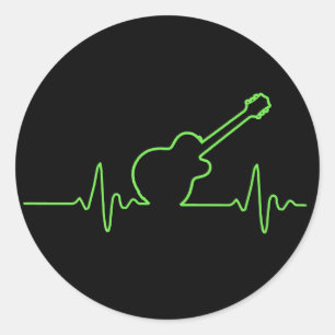 EKGuitar Ronde Sticker