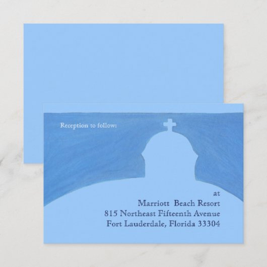 Ekklisia Reception Kaart (Voorkant / Achterkant)