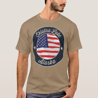 Eklutna Lake - Patriotic Alaska Souvenir T-Shirt