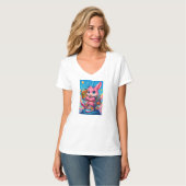 EKNAKHON Boost Bunny V-Neck T-shirt (Voorkant volledig)
