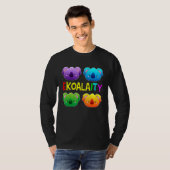 Ekoalaity Cute Koala Gay Pride Month Rainbow Flag T-shirt (Voorkant volledig)