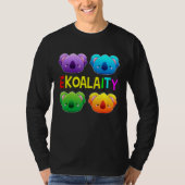 Ekoalaity Cute Koala Gay Pride Month Rainbow Flag T-shirt (Voorkant)