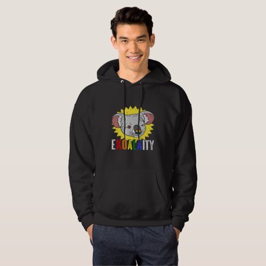 Ekoalaity Koala Equality Gay Lesbian Pride Month R Hoodie (Voorkant volledig)