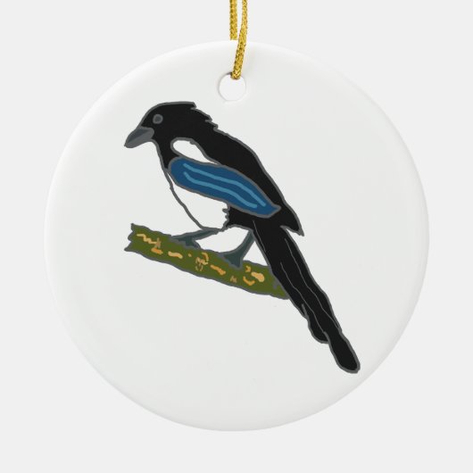 Ekster Keramisch Ornament (Voorkant)