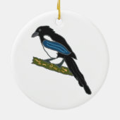 Ekster Keramisch Ornament (Achterkant)