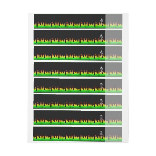 Ekwalificzer DJ BEWAAKT CALM EN Uw Creatieve Tekst (Vel)