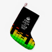 Ekwalificzer DJ BEWAAKT CALM EN Uw Creatieve Tekst Kleine Kerstsok (Voorkant (Hangend))