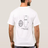 EL33 Symbool en omtrek vacuümbuishuls T-shirt (Achterkant)