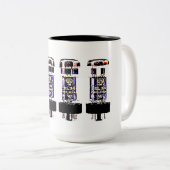 EL 34 Tubes Tweekleurige Koffiemok (Voorkant rechts)