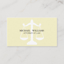 El Abogado Elegante Limpia Clásico Nata Simple Ley Visitekaartje