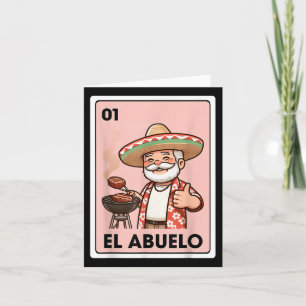 El Abuelo Grilling Opa Mexicaanse Bingo Kaart