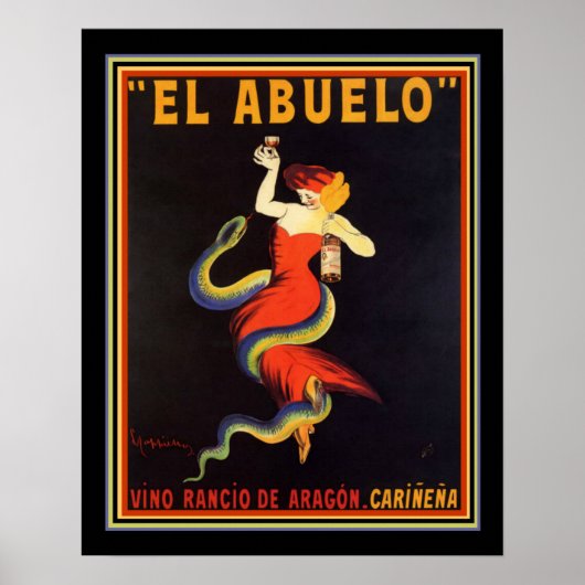 "El Abuelo" Leonetto Cappiello Poster 16x20 (Voorkant)