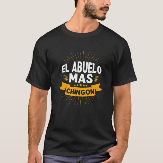 El Abuelo Mas Chingon Abuelo Grandchildren Spanish T-shirt (Voorkant)